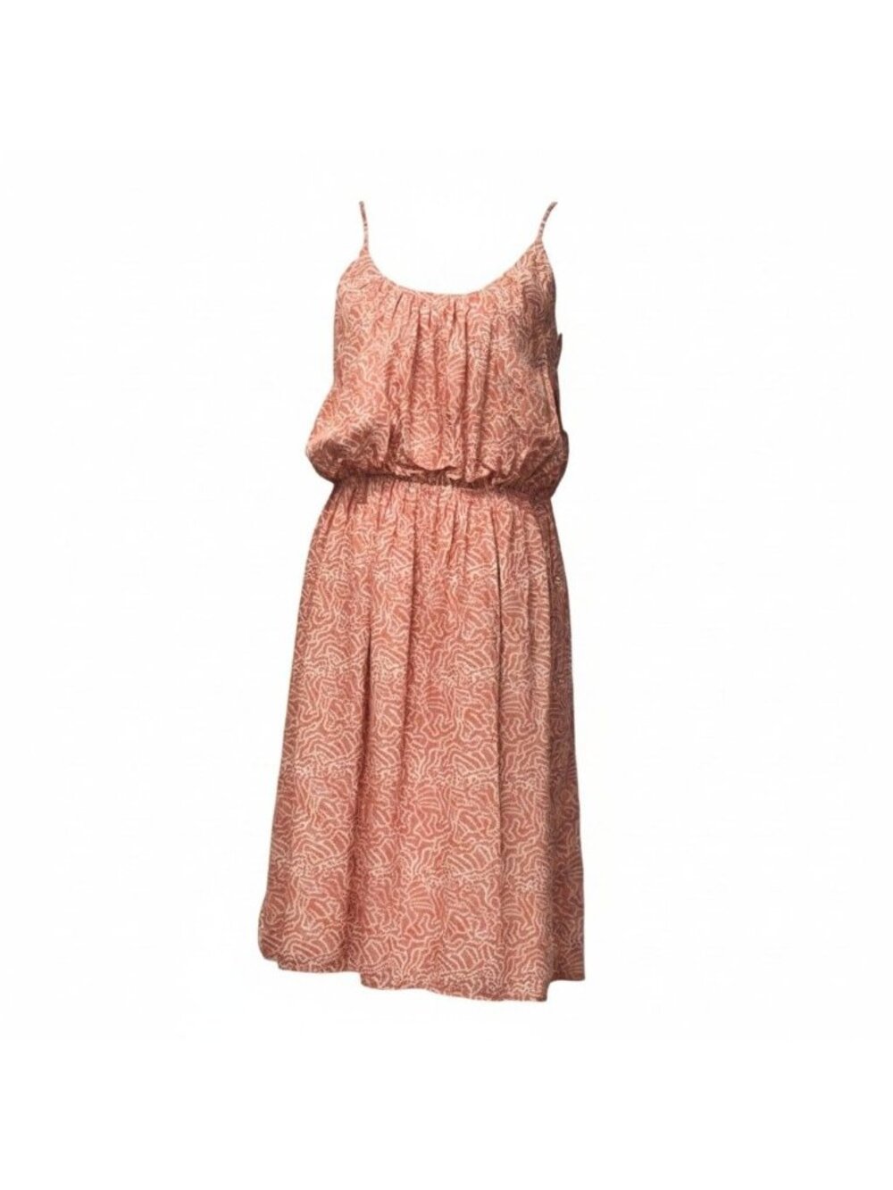 Caslon Women’s Textured Midi Sundress, Pink Desert Texture Map, M